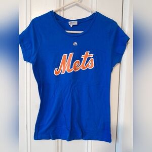 Blue METS Womens T-Shirt